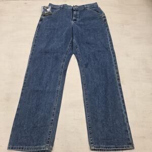 Riders by Lee Cargo Jeans Womens 14M Dark Flap Pockets Styra Straight Leg